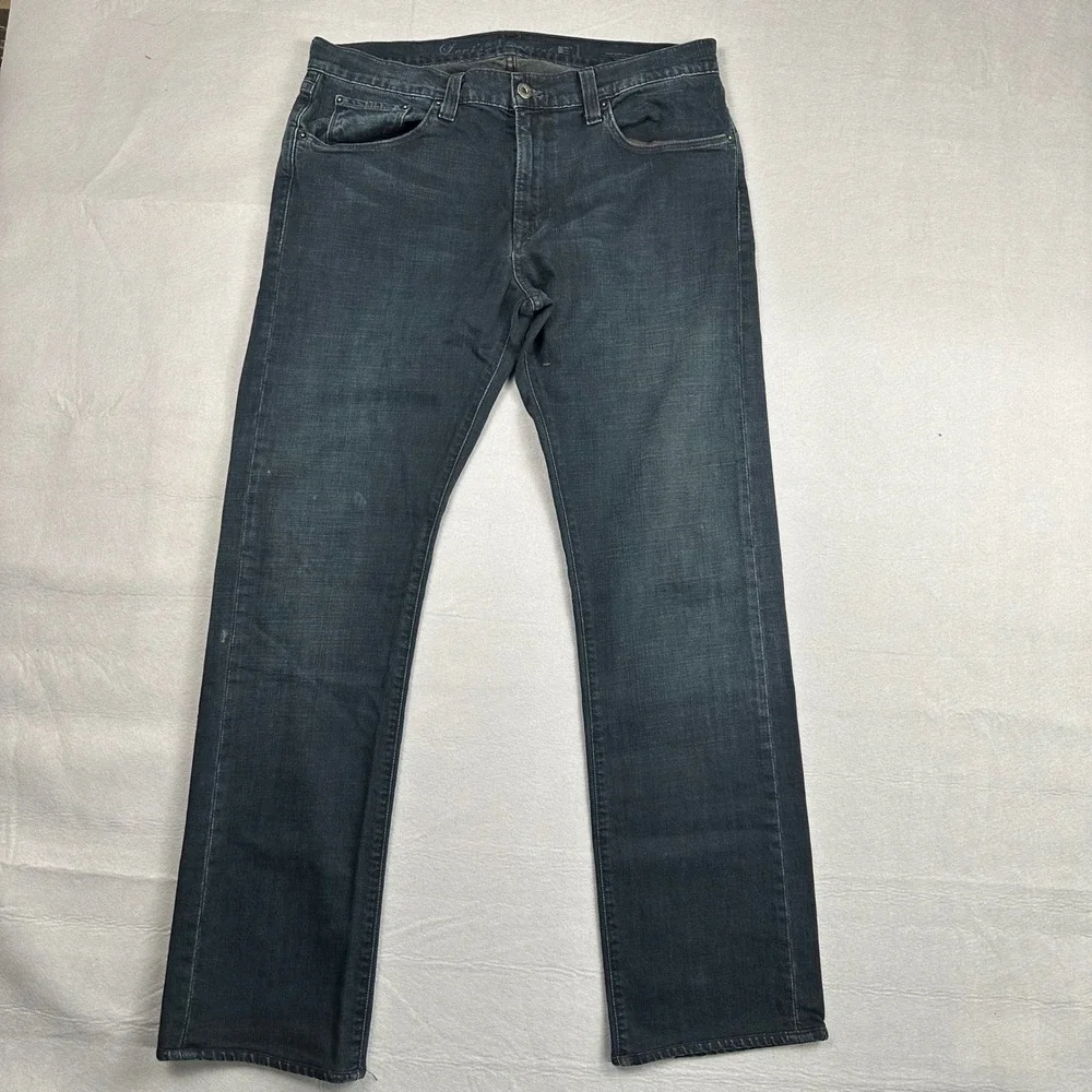 Levis Capital E Hesher Regular Straight Jeans Mens 34x32 Dark Wash Made in USA